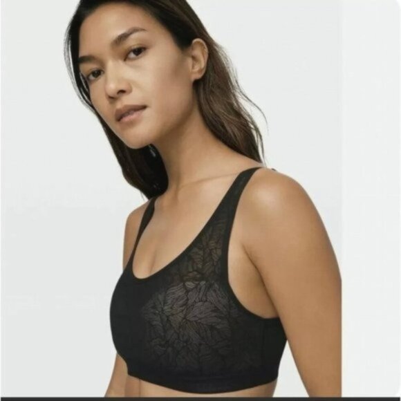 Lululemon Shadow Mesh Leaf Bra black muse size S - Picture 6 of 8